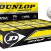Dunlop Pro Double Yellow Dot WHITE Squash Balls 12 Pack -Head Store dunlop pro double yellow dot white squash balls 12 pack 72757 18999.1698772837