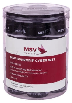 MSV Cyber Wet Overgrip 24 Pack -Head Store msv cyber wet overgrip 24 pack black 16156 00585.1698772096