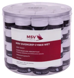 MSV Cyber Wet Overgrip 60 Pack -Head Store msv cyber wet overgrip 60 pack white 58663.1709822233