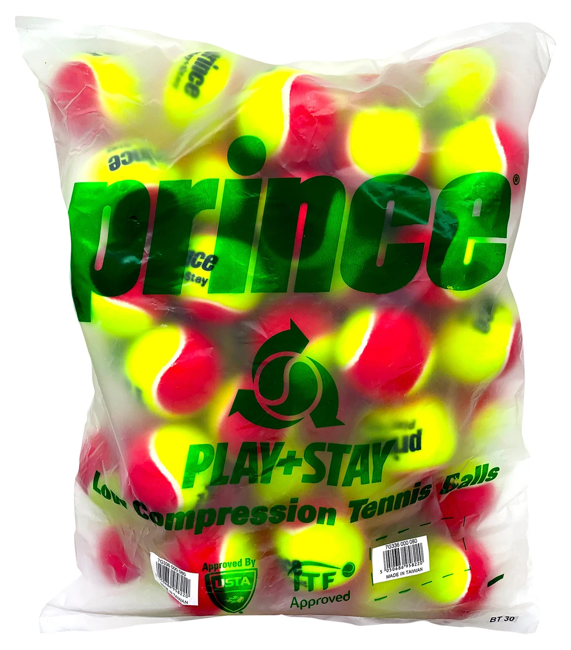Prince Play + Stay Stage 3 Junior Tennis Balls 72 Pack 3 Prince Play + Stay Stage 3 Junior Tennis Balls 72 Pack