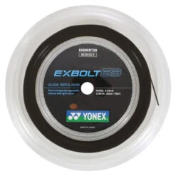 Yonex Exbolt 63 0.63mm Badminton 200M Reel -Head Store yonex exbolt 63 0 63mm badminton 200m reel black 33731 82845.1698772696